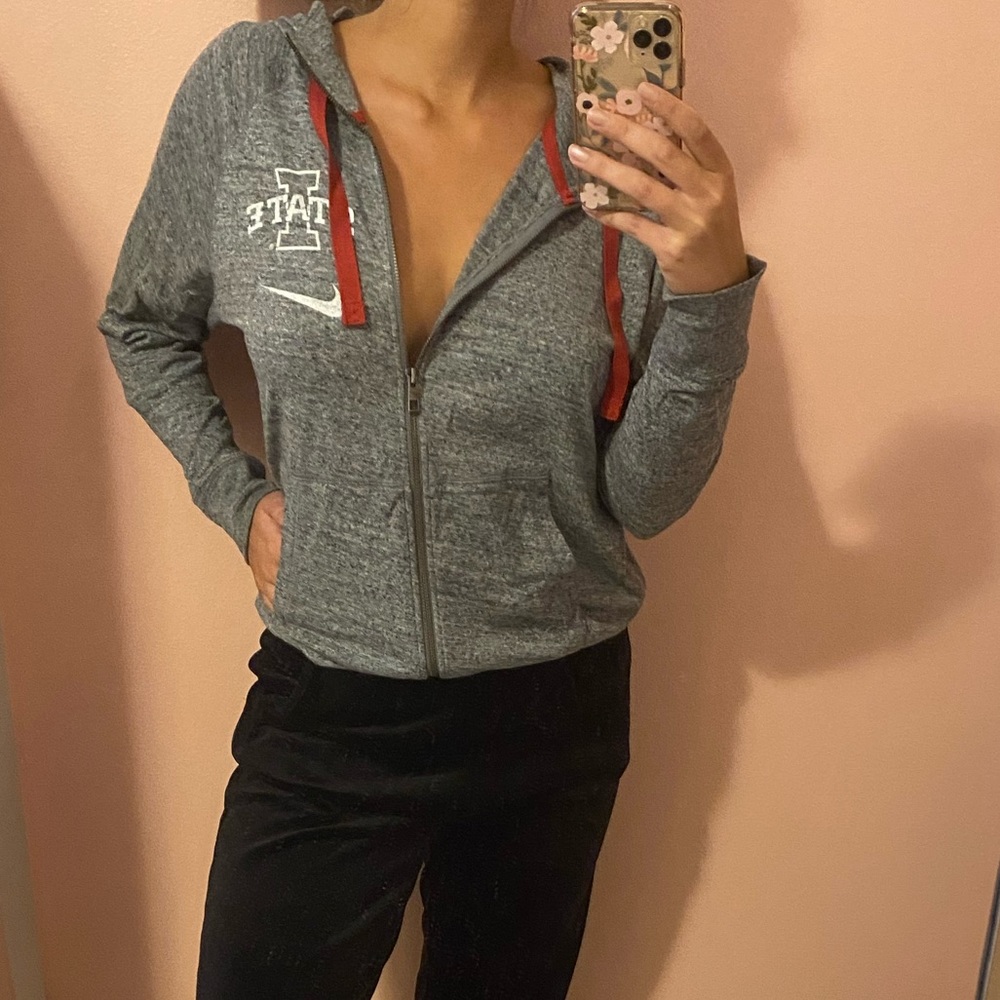 Nike IOWA STATE zip-up hooded sweatshirt